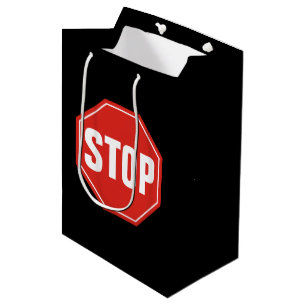 STOPP-Signatur Mittlere Geschenktüte