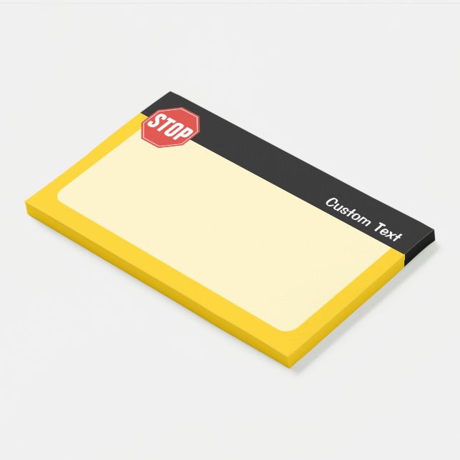 STOPP-Signatur Post-it Klebezettel (angewinkelt)