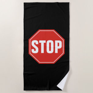 STOPP-Signatur Strandtuch