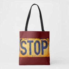 STOPP-Signatur Totbeutel Tasche