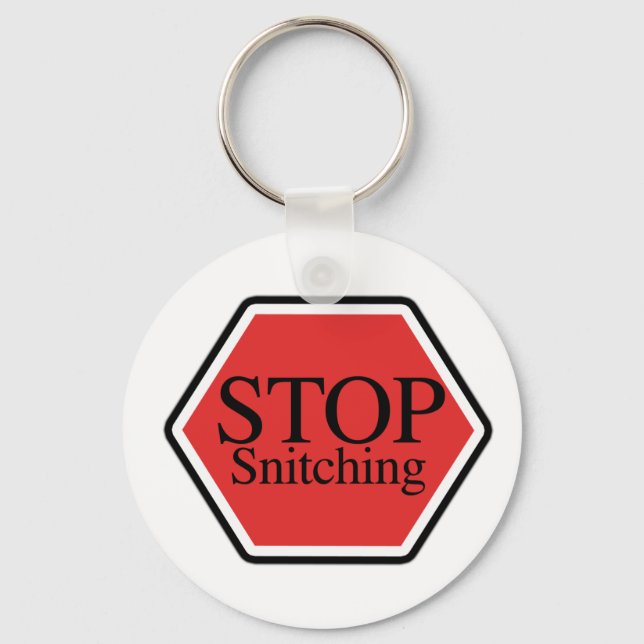 Stopp-Snicking Schlüsselanhänger (Vorderseite)