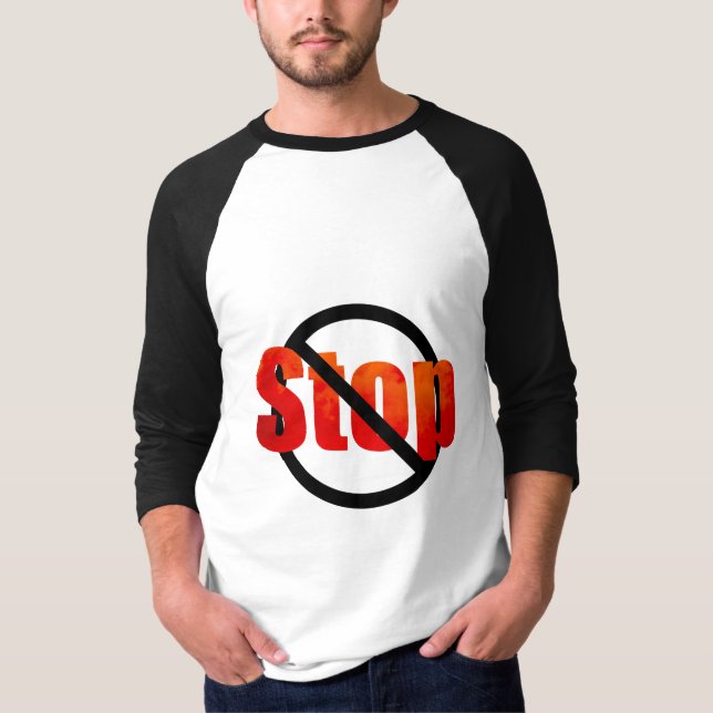 Stopp T-Shirt (Vorderseite)