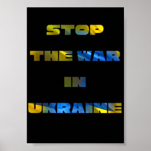 Stopp the War in der Ukraine Poster