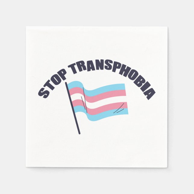 Stopp Transphobia Napkins Serviette (Vorderseite)