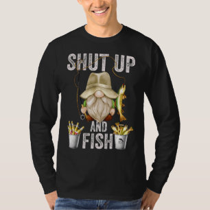 Stopp und Fisch Gnome für Männer Großpa und Fischf T-Shirt