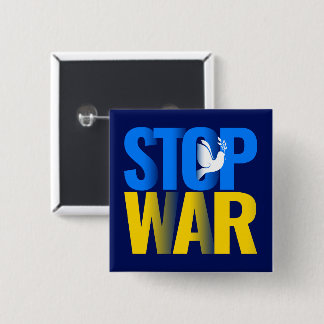 Stopp War mit Dove Symbol Button