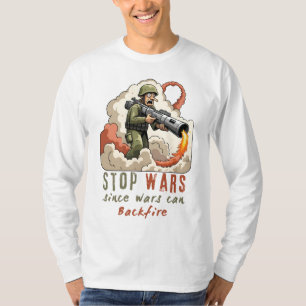 Stopp Wars -dgn.1 von Maaya_Prints, Men's LSleeve T-Shirt