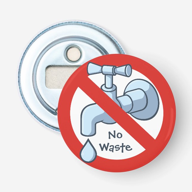 Stopp Water Waste Flaschenöffner (Vorderseite)