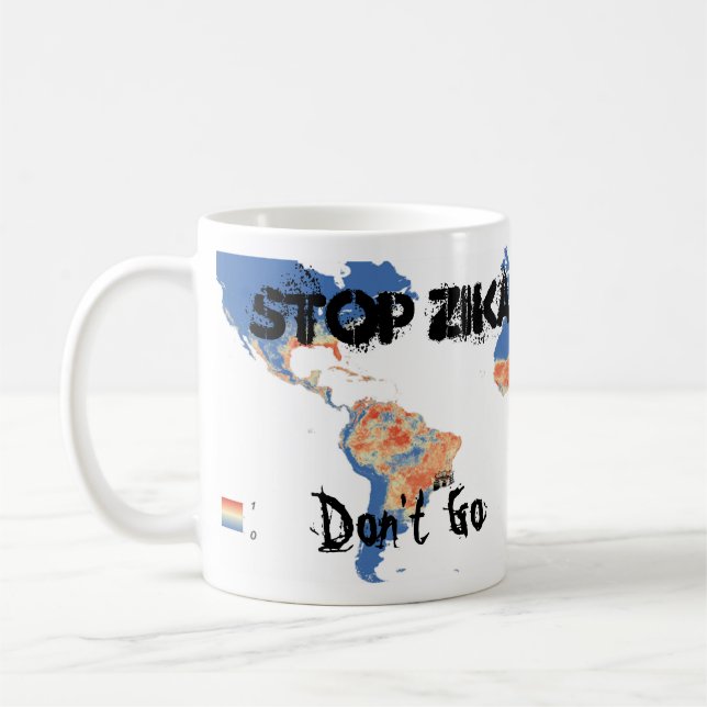 Stopp Zika / Support Research Tasse von RoseWrits (Links)