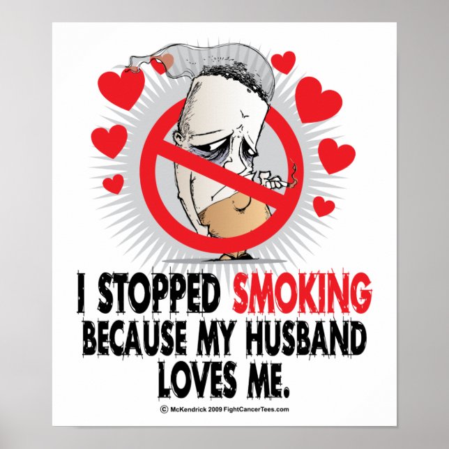 Stopped Smoking Husband Poster (Vorne)