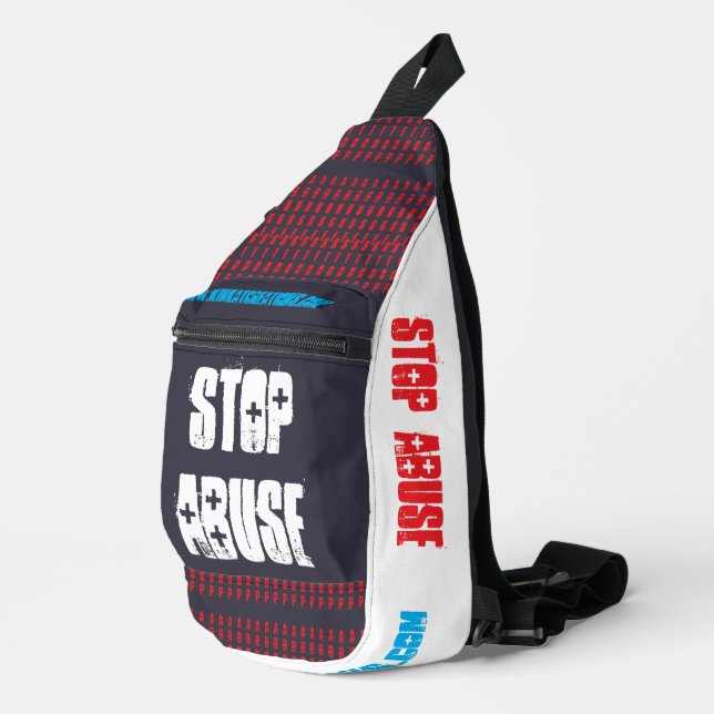 Stoppen des Missbrauchs Sling Bag (Rechte Ecke)