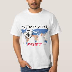 Stoppen des Zika-Ersten Shirts von RoseWrites