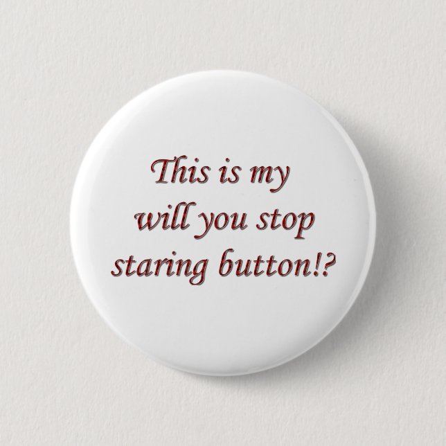 Stoppen Sie Anstarrenknopf Button (Vorderseite)