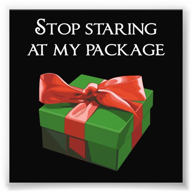 Stoppen Sie auf meinem Paket Weihnachten Geschenk Fotodruck (Vorne)