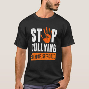 Stoppen Sie das Aufstehen aus dem Orangen Tag der T-Shirt