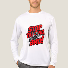 Stoppen Sie das Gespräch Bro - Bold Attitude T - S Tri-Blend Shirt