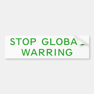 Stoppen Sie das globale Kämpfen Autoaufkleber