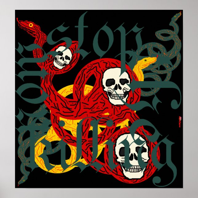 Stoppen Sie das Killing Now Poster (Vorne)