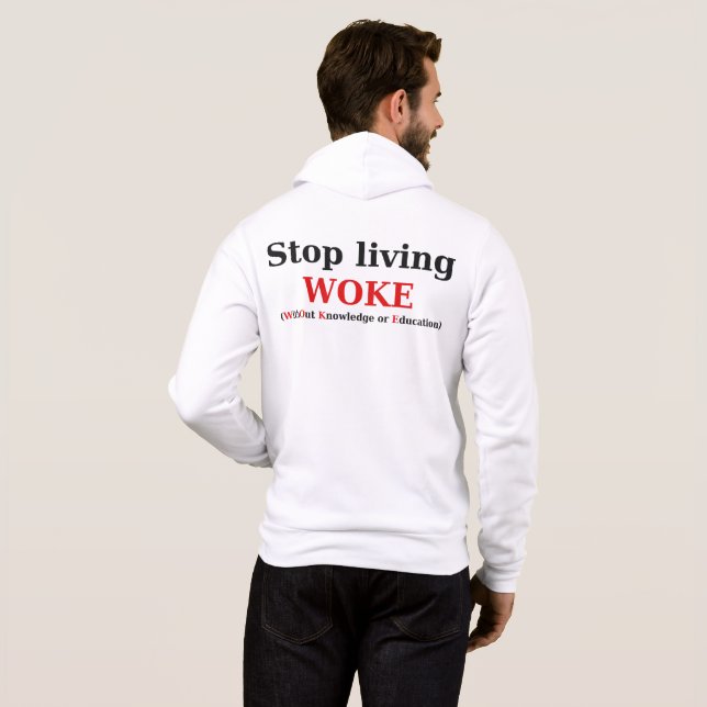 Stoppen Sie das Leben GEWECKT Zip-Hoodie Hoodie (Schwarz voll)