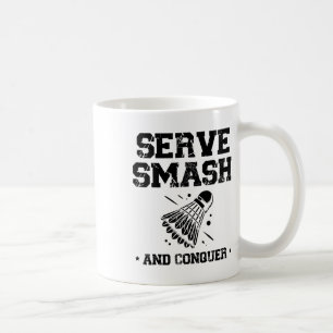 Stoppen Sie den Stachel an meinem Badminton Player Kaffeetasse