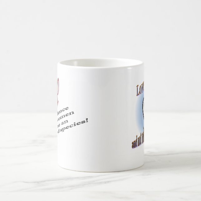 Stoppen Sie die Gewalt Kaffeetasse (Mittel)