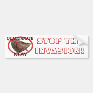 Stoppen Sie die Invasion Autoaufkleber