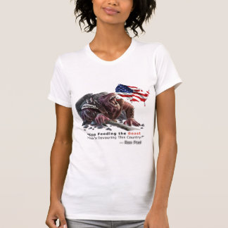 Stoppen Sie, die Tier-T - Shirt-Frau zu füttern T-Shirt