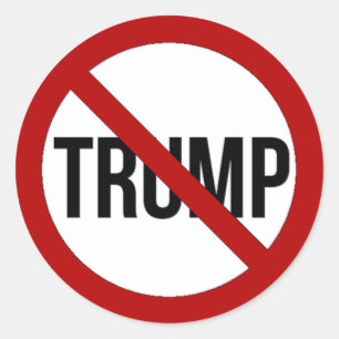 Stoppen Sie Donald Trump Anti-Trumpf 2016 Runder Aufkleber