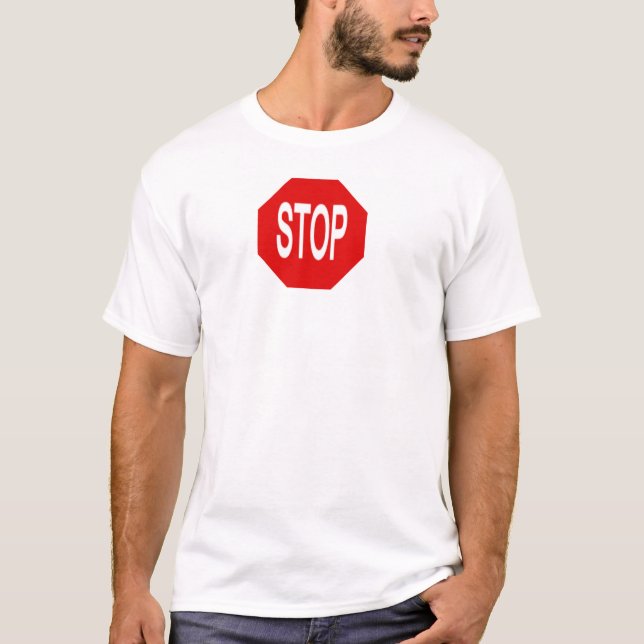 Stoppen Sie (fertigen Sie es) besonders an T-Shirt (Vorderseite)