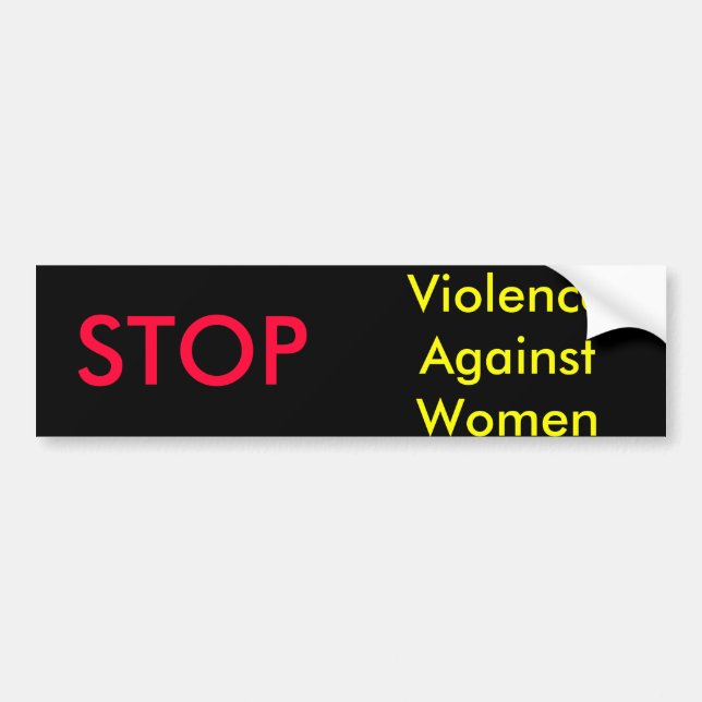 STOPPEN Sie Gewalt gegen Frauen-Autoaufkleber Autoaufkleber (Vorne)