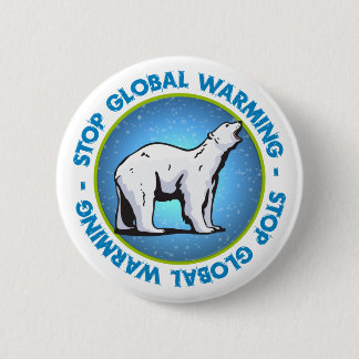 Stoppen Sie globale Erwärmung Button
