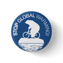Stoppen Sie globalen Erwärmungs-Knopf: