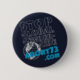 Stoppen Sie globales Gendercide/Abort73.com Button