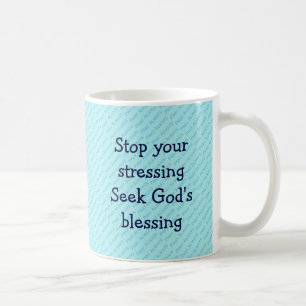 STOPPEN SIE IHRE AUFREGENDE, inspirierende TURQUOI Kaffeetasse