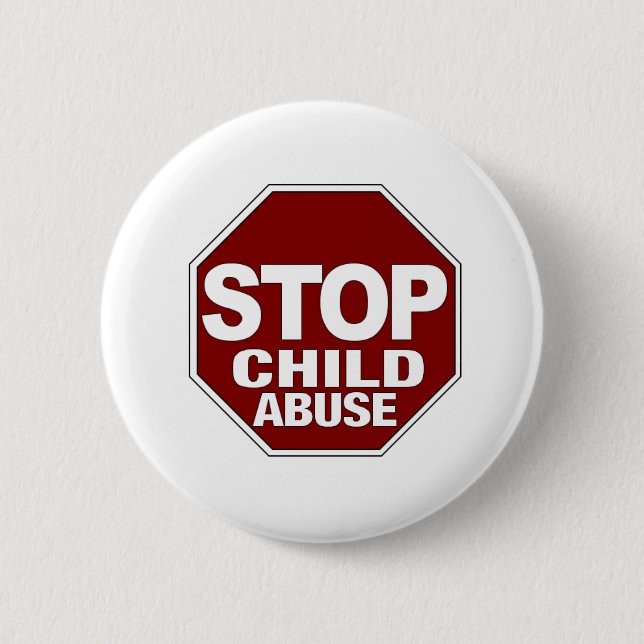 Stoppen Sie Kindesmissbrauch Button (Vorderseite)