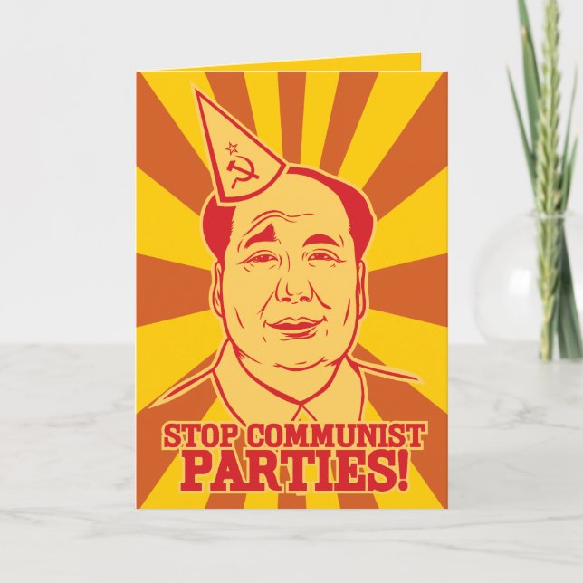 Stoppen Sie kommunistische Karte (Vorderseite)