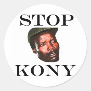 STOPPEN SIE KONY 2012 RUNDER AUFKLEBER