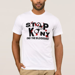 Stoppen Sie Kony. Beenden Sie das Blutvergießen T-Shirt