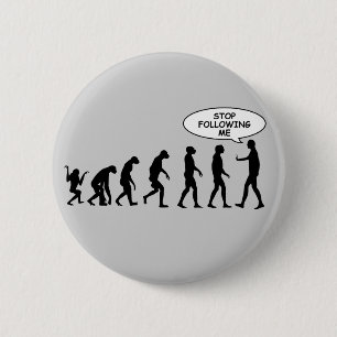 Stoppen Sie, mir zu folgen Knöpfe Button