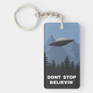 Stoppen Sie nicht Believin (UFO) Schlüsselanhänger