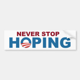 Stoppen Sie nie, Aufkleber mit Obama "O " zu Autoaufkleber
