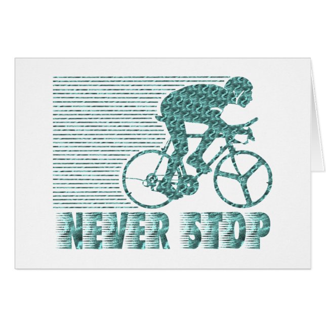 Stoppen Sie nie: Radfahren (Vorderseite (Horizontal))
