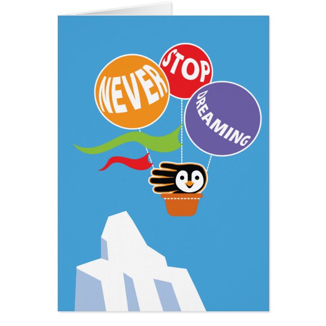 Stoppen Sie nie zu träumen glauben immer an selbst (Vorne)