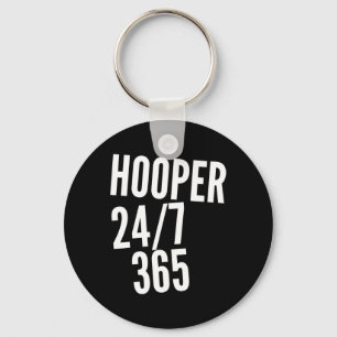 Stoppen Sie niemals Hoopin Hooper 247 365 Bysketby Schlüsselanhänger