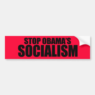 STOPPEN SIE OBAMA-SOZIALISMUS AUTOAUFKLEBER