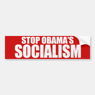 STOPPEN Sie OBAMA-SOZIALISMUS Autoaufkleber