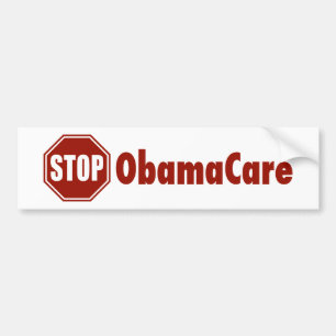 Stoppen Sie ObamaCare Autoaufkleber