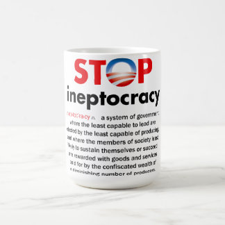 Stoppen Sie Obamas Ineptocracy Kaffeetasse