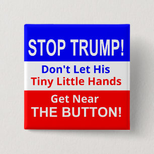 Stoppen Sie quadratischen Knopf des Trumpfs kleine Button