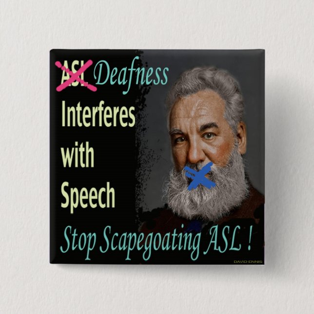 Stoppen Sie Scapegoating Button (Vorderseite)